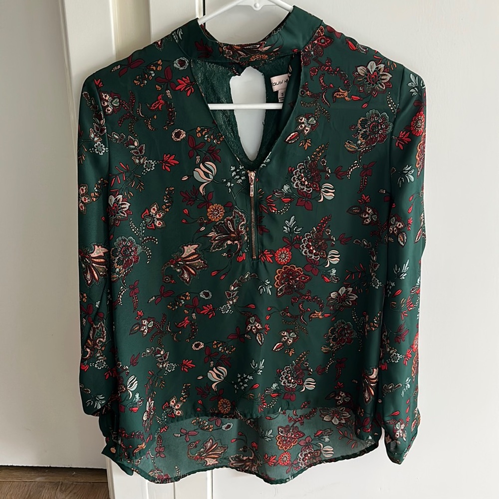Paisley long sleeve blouse